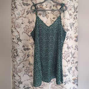 Shein Plus Ditsy Floral Self Tie Cami Dress